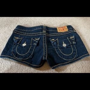 True Religion Denim Shorts Size 27